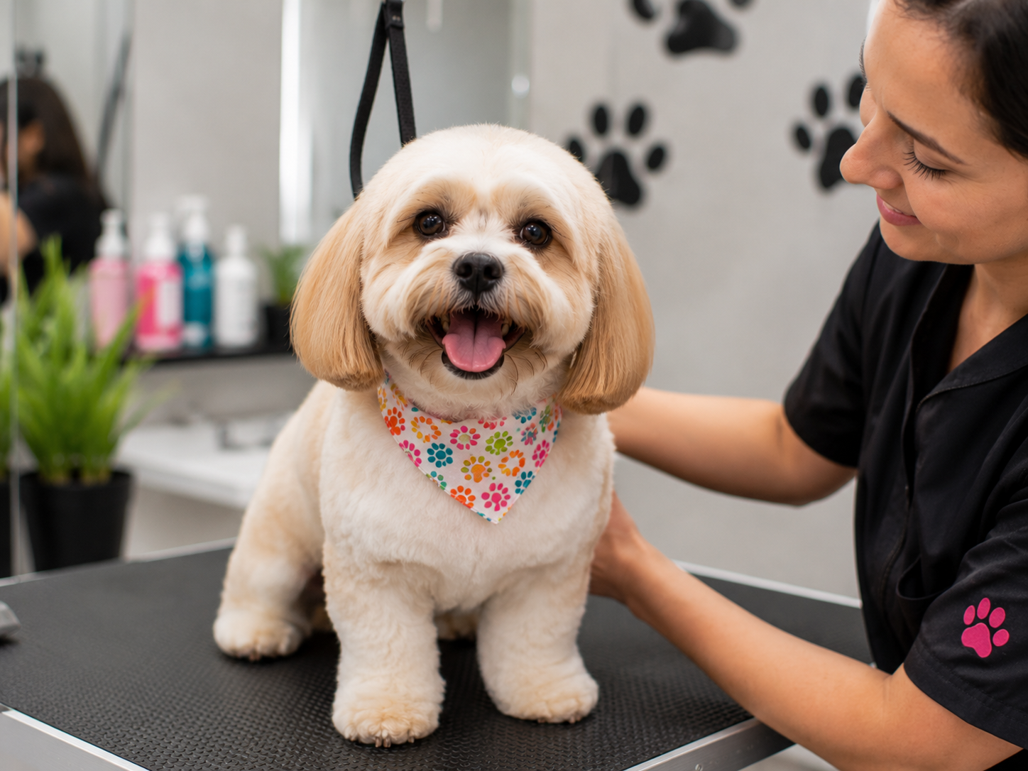 Perrito acicalado
